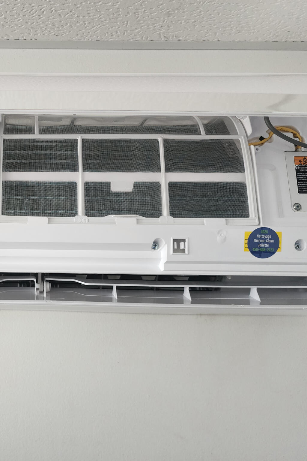 Air climatisé nettoyée